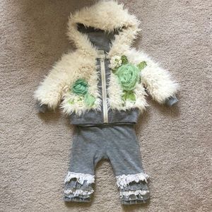 Little Mass sweat pant and hoodie set